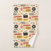 Movie Theater Fun Muster Badhandtuch Set (Handtuch)