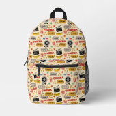 Movie Theater Fun Muster Bedruckter Rucksack (Vorderseite)