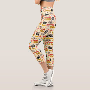 Movie Theater Fun Muster Capri Leggings
