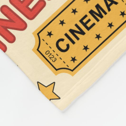 Movie Theater Fun Muster Fleecedecke (Ecke)