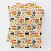 Movie Theater Fun Muster Geschenkpapier Set (Beispiel)