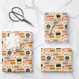 Movie Theater Fun Muster Geschenkpapier Set