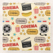 Movie Theater Fun Muster Glasuntersetzer (Vorderseite)