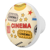 Movie Theater Fun Muster Keramikknauf (Rechts)