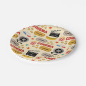 Movie Theater Fun Muster Pappteller (Schrägansicht)