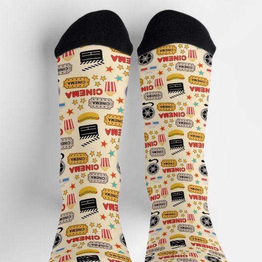 Movie Theater Fun Muster Socken (Oben)