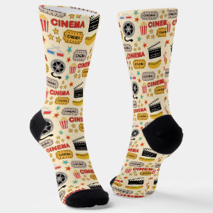 Movie Theater Fun Muster Socken
