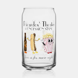 Movie Theater Konzession Stand Hotdog Popcorn Dosenglas