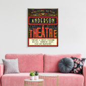 Movie Theater Marquee Zuhause Cinema | INDIVIDUELL Leinwanddruck (Insitu (Wohnzimmer))