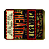 Movie Theater Marquee Zuhause Cinema | INDIVIDUELL Magnet (Horizontal)