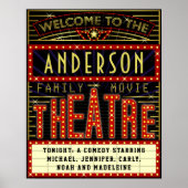 Movie Theater Marquee Zuhause Cinema | INDIVIDUELL Poster (Vorne)
