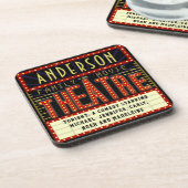 Movie Theater Marquee Zuhause Cinema | INDIVIDUELL Untersetzer (Linke Seite)