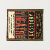 Movie Theater Marquee Zuhause Cinema | Individuell Wandteppich (Vorderseite (Horizontal))