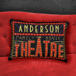 Movie Theater Marquee Zuhause Cinema | PERSONALISI Dekokissen<br><div class="desc">Genießen Sie stilvolle Filmabende mit den Kissen für Theater- und Theaterakzente. Diese personalisierten rechteckigen Kissen sind wie ein Retro-Kinomarquee mit Imitat-Lichtern und viel Funkeln gestaltet und eignen sich hervorragend als Accessoire für jeden Film. Die Hauptfarben sind rot, gold und schwarz. Alle Texte können personalisiert sein, außer das Wort "Theater". Das...</div>