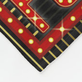 Movie Theater Marquee Zuhause Cinema Popcorn Fleecedecke (Ecke)