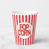Movie Theater Popcorn Bucket Movies Party Pappbecher (Rückseite)