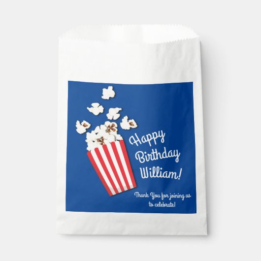 Movie Theater Popcorn Geschenktütchen (Vorderseite)