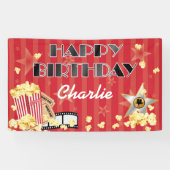 Movie Theater Thema Geburtstag Banner (Horizontal)