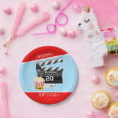 Movie Theme 20. Geburtstag Pappteller (Party)