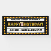 Movie Theme Birthday Banner (Horizontal)