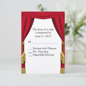 Movie Theme UAWG RSVP Karte (Stehend Vorderseite)