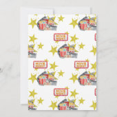 Movie Themed Backyard Sleepover Party Geburtstag Einladung (Rückseite)