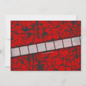 Movie Ticket Horror Movie Party Einladung (Rückseite)