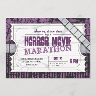 Movie Ticket Horror Movie Party Einladung