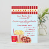 Movienight Party lädt ein Einladung (Stehend Vorderseite)