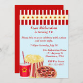 Movienight Party lädt ein Einladung (Vorne/Hinten)