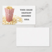 MOVIEZEIT POPCORN SNACK VISITENKARTE (Vorne/Hinten)