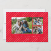 Moving Ankündigung Weihnachtskarte mit 4 Fotos (Rückseite)