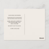 Moving Announcement Bear Mountains Snow Postkarte (Rückseite)