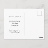 Moving Announcement Colorado Bunting Columbine Postkarte (Rückseite)