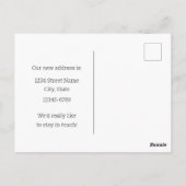 Moving Announcement Kansas Meadowlark Sonnenblumen Postkarte (Rückseite)