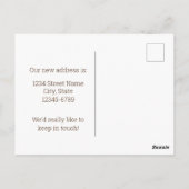 Moving Announcement Nebraska Meadowlark Goldenrod Postkarte (Rückseite)