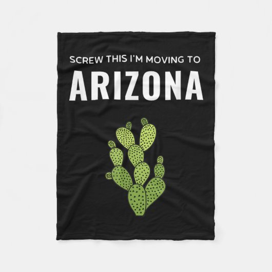 Moving Away Screw This I'm Moving To Arizona State Fleecedecke (Vorderseite)