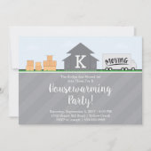 Moving Boxes Housewarming-Party Einladung (Vorderseite)