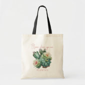 Moving Cactus Bloom Where You are Planted Tragetasche (Vorne)