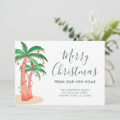 Moving Christmas Palm Trees Ankündigung (Stehend Vorderseite)