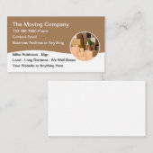 Moving Company Simple Modern Business Cards Visitenkarte (Vorne/Hinten)