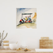 Moving Day - Golf Art Print Poster (Küche)