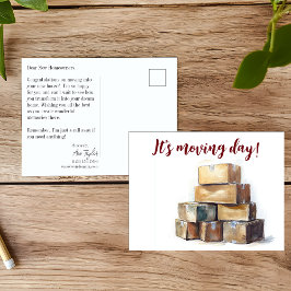 Moving Day Herzlichen Glückwunsch Postkarte