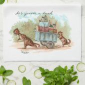Moving House Louis Wain Geschirrtuch (Gefaltet)