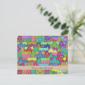 Moving House Neue Zuhause personalisiert Ankündigungspostkarte (Stehend Vorderseite)