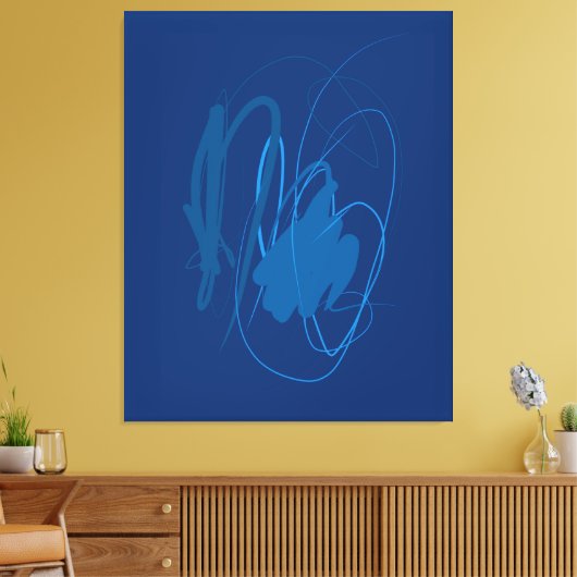 Moving line Stretched Canvas Print Leinwanddruck (Insitu (Wohnzimmer))