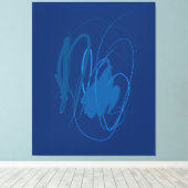 Moving line Stretched Canvas Print Leinwanddruck (Insitu (Holzboden))