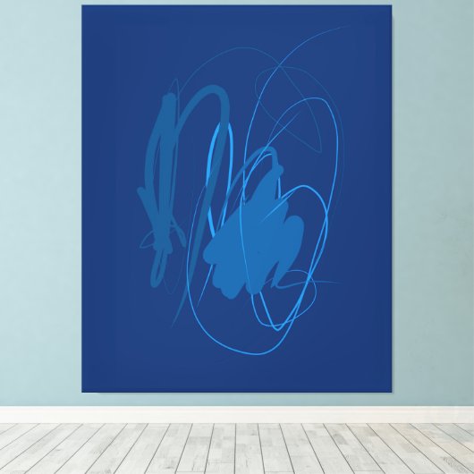 Moving line Stretched Canvas Print Leinwanddruck (Insitu (Holzboden))