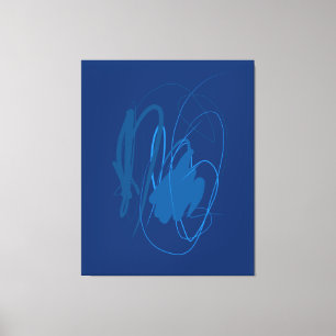 Moving line Stretched Canvas Print Leinwanddruck