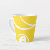 Moving lines design Latte Tasse (Linke Ecke)